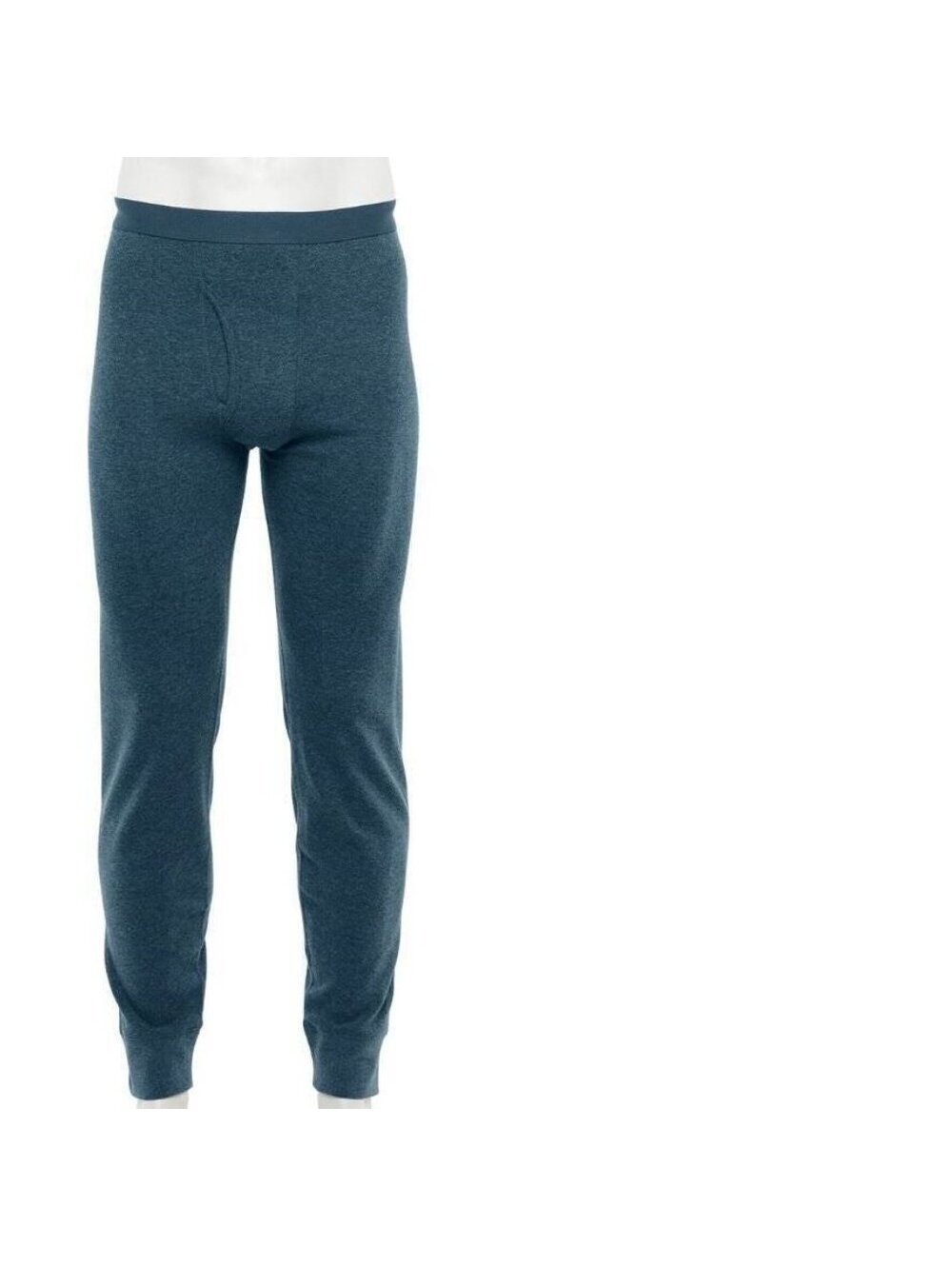 Mens Thermal Underwear Blue 2XLT Tall Croft & Barrow Elastic Waist Fly Winter